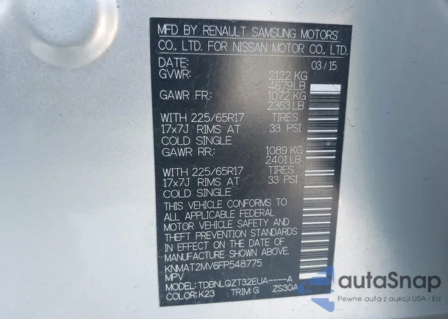 KNMAT2MV6FP548775: 43993892