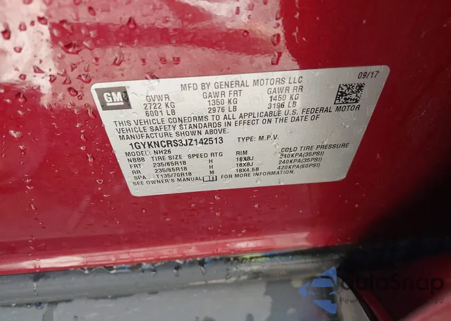 1GYKNCRS3JZ142513: 43993945