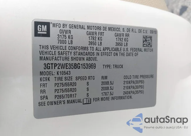 3GTP2WE35BG153969: 43993959