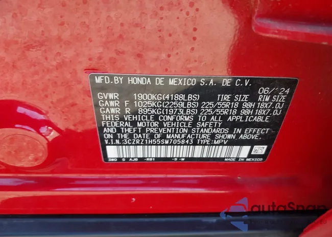 3CZRZ1H55SM705843: 43994002