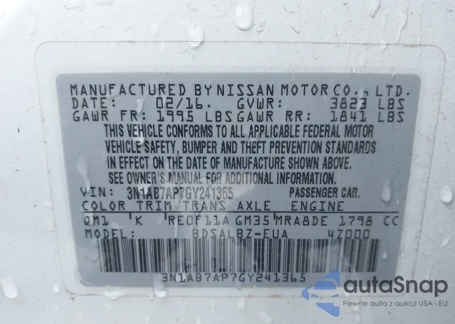 3N1AB7AP7GY241365: 43994041