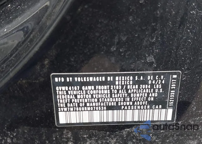 3VW7M7BU8RM076536: 43994136