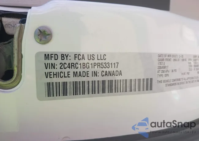 2C4RC1BG1PR533117: 43994161