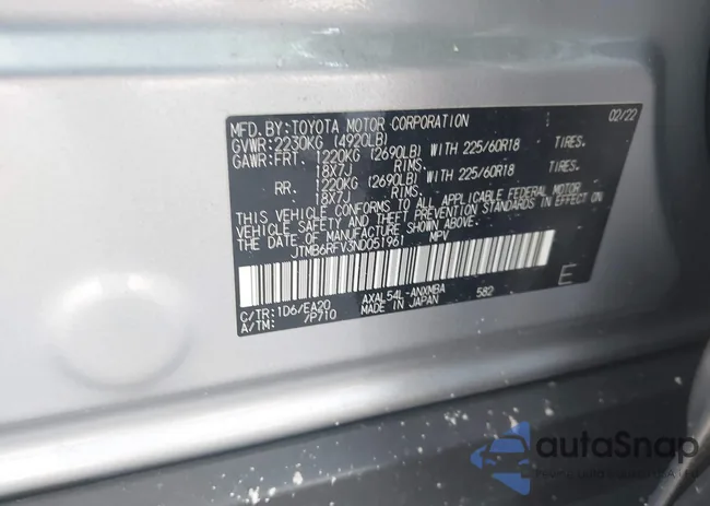 JTMB6RFV3ND051961: 43993282