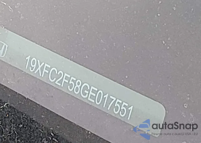 19XFC2F58GE017551: 43993528