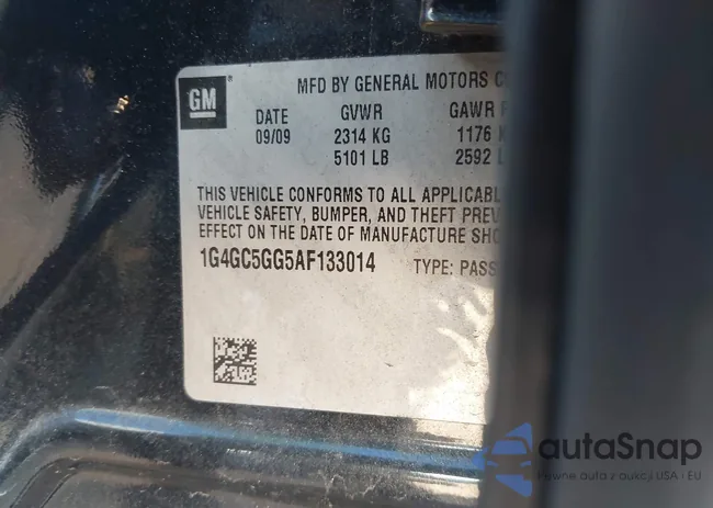 1G4GC5GG5AF133014: 43993575