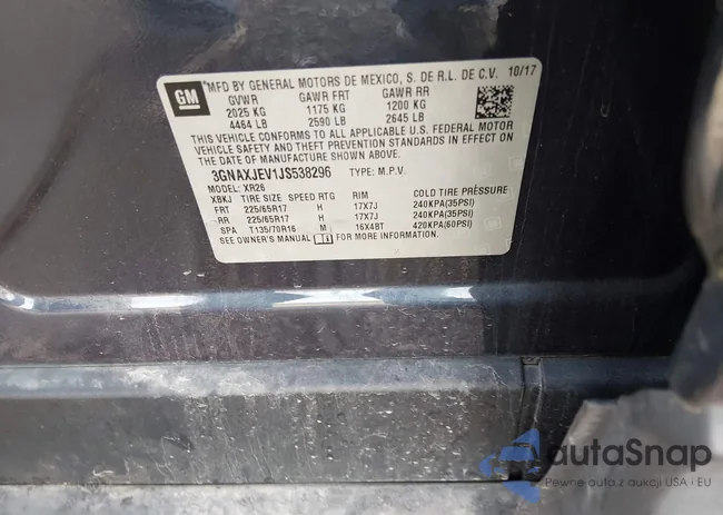 3GNAXJEV1JS538296: 43993649