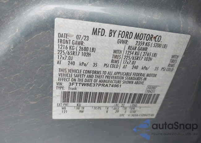 3FTTW8E37PRA74961: 43994666