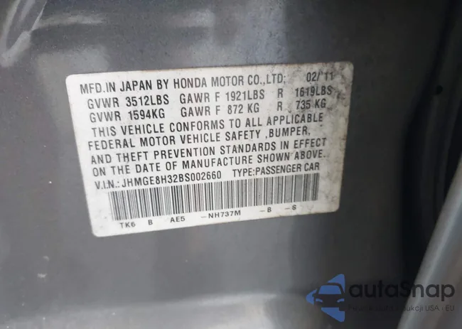 JHMGE8H32BS002660: 43994696