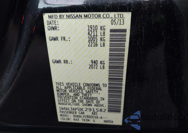 1N4AL3AP5DC291582: 43994702