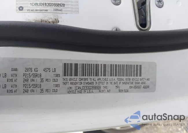 1C4NJDEB3GD558920: 43994733