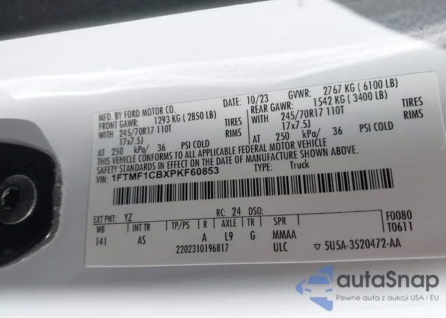 1FTMF1CBXPKF60853: 43994738