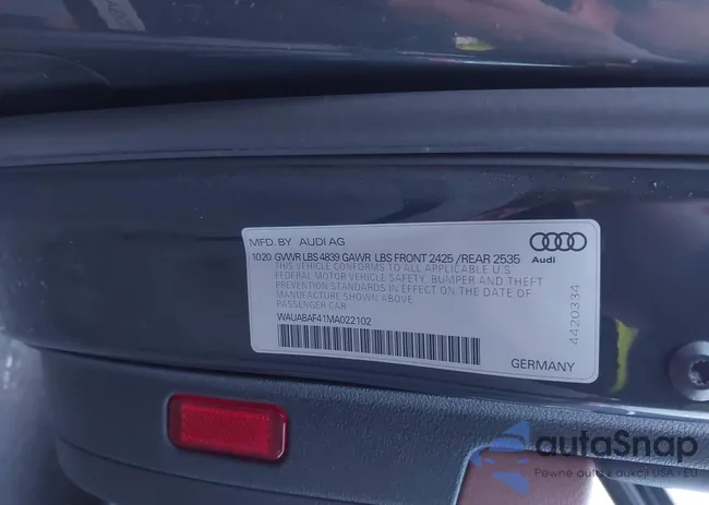 WAUABAF41MA022102: 43994884