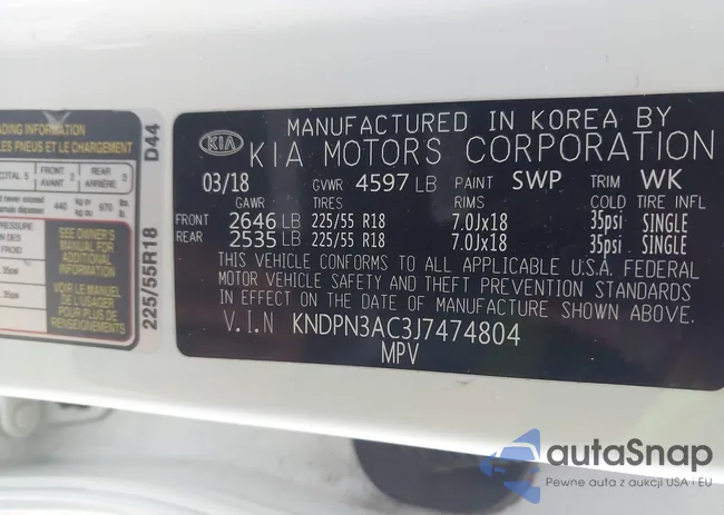 KNDPN3AC3J7474804: 43994915