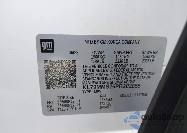 KL79MMS26PB202855: 43994935