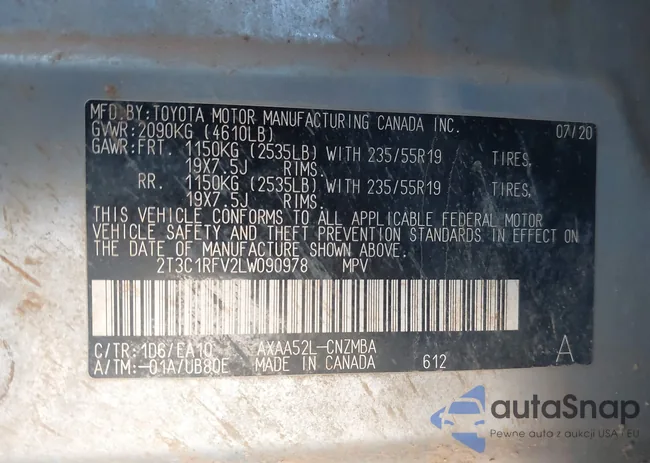 2T3C1RFV2LW090978: 43994949