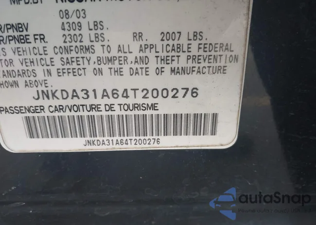 JNKDA31A64T200276: 43994958
