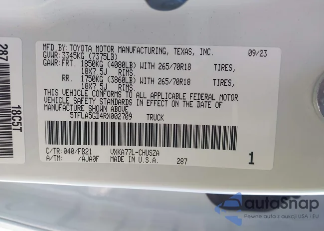 5TFLA5GD4RX002709: 43994960