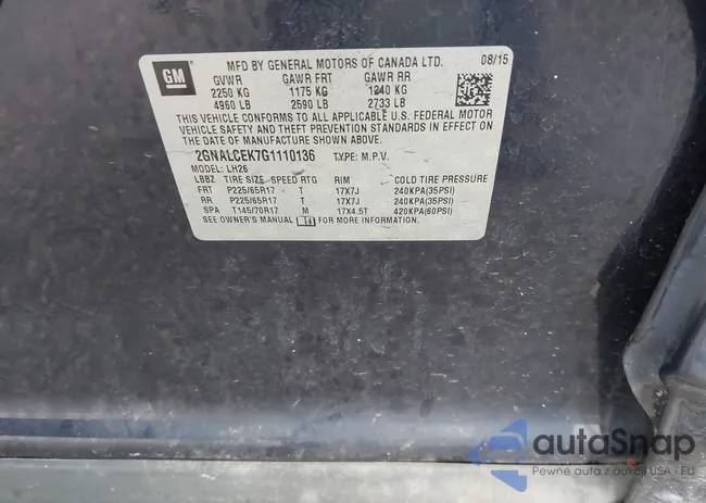 2GNALCEK7G1110136: 43994966