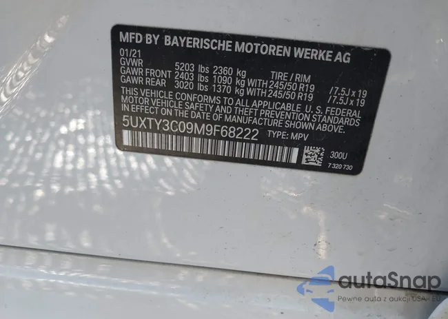 5UXTY3C09M9F68222: 43994977