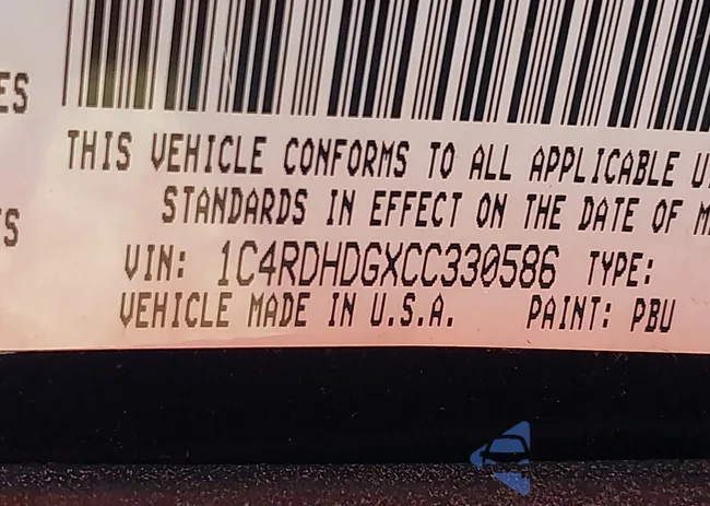 1C4RDHDGXCC330586: 43995057