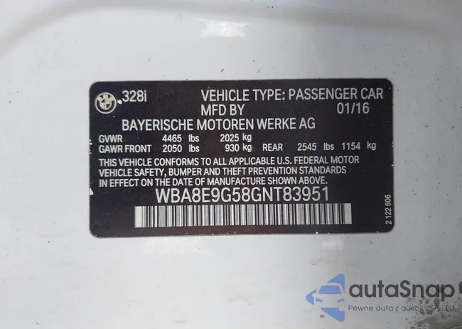 WBA8E9G58GNT83951: 43995065