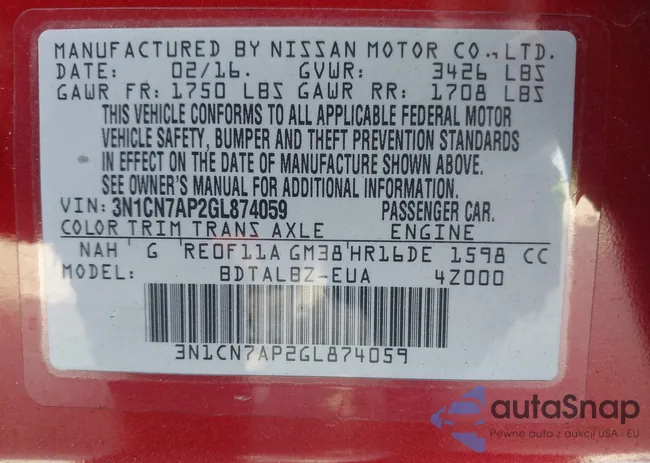 3N1CN7AP2GL874059: 43995180