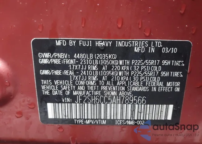 JF2SH6CC5AH789566: 43995212