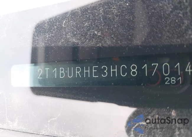 2T1BURHE3HC817014: 43995229