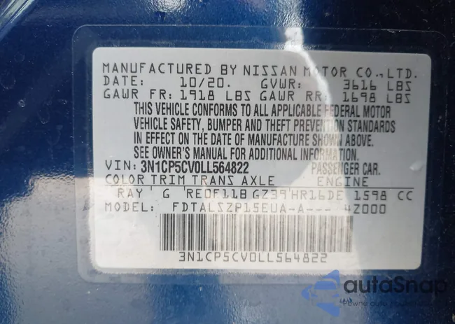 3N1CP5CV0LL564822: 43994271