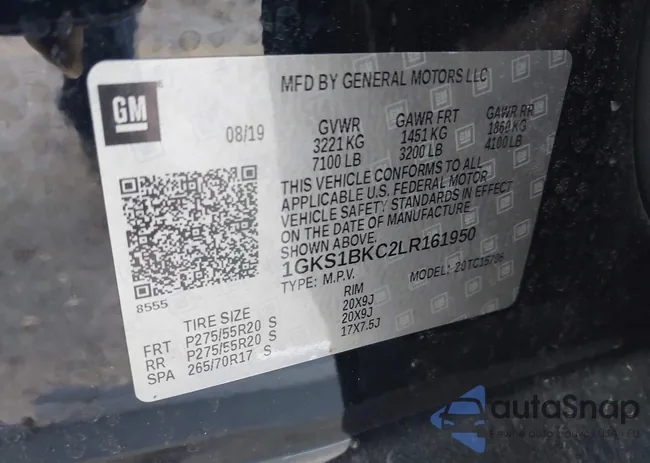 1GKS1BKC2LR161950: 43994299