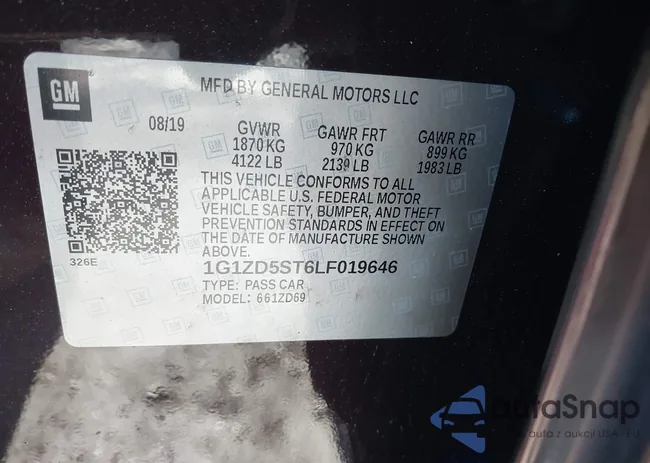 1G1ZD5ST6LF019646: 43994341