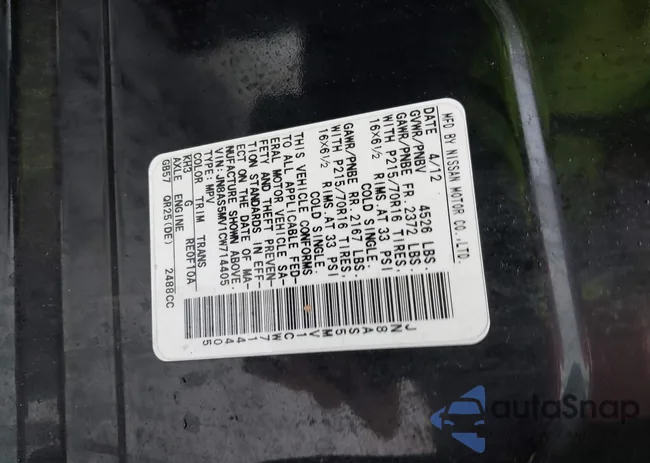 JN8AS5MV1CW714405: 43994378