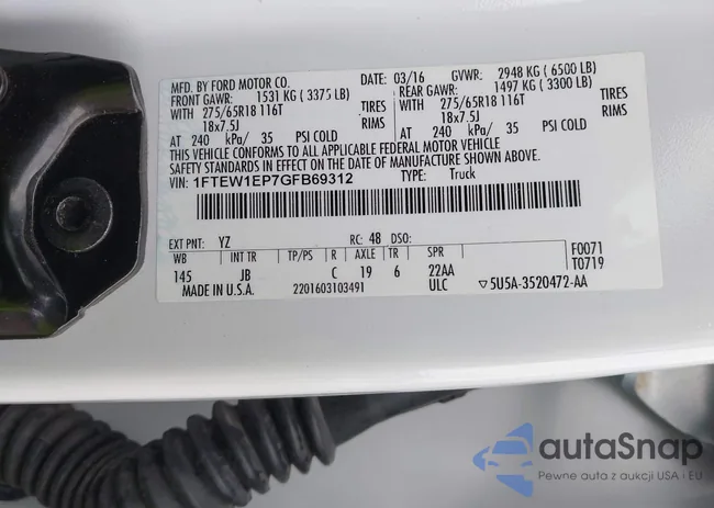 1FTEW1EP7GFB69312: 43994399