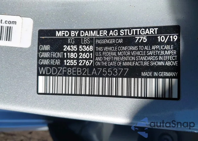 WDDZF8EB2LA755377: 43994448