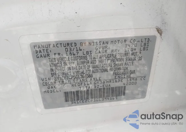 3N1CE2CP5GL394565: 43994463