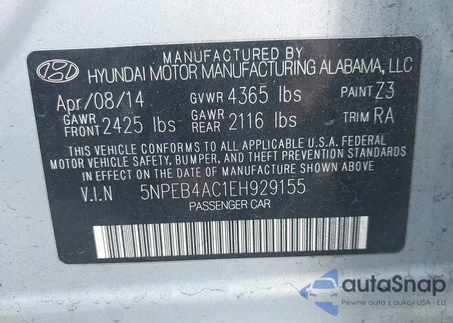 5NPEB4AC1EH929155: 43994569