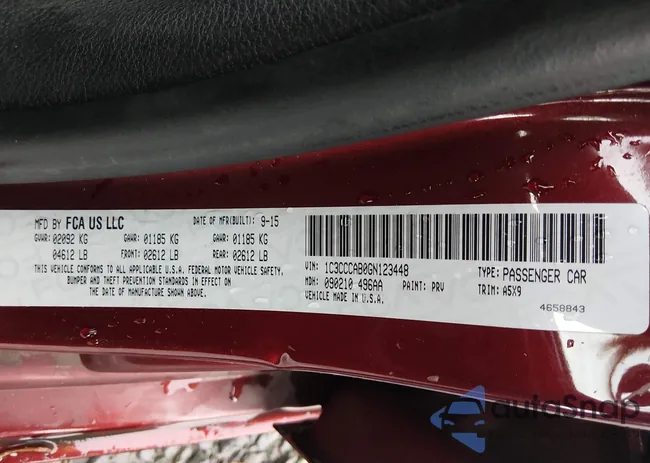 1C3CCCAB0GN123448: 43995680