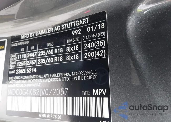 WDC0G4KB2JV072057: 43996010