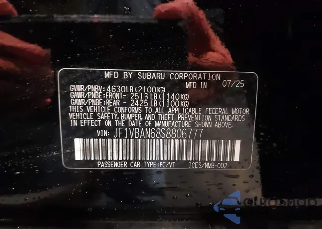 JF1VBAN68S8806777: 43996035