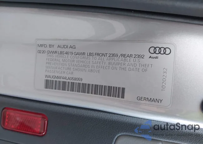 WAUGMAF44LA058059: 43996094