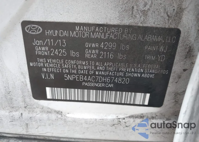 5NPEB4AC7DH674820: 43996148