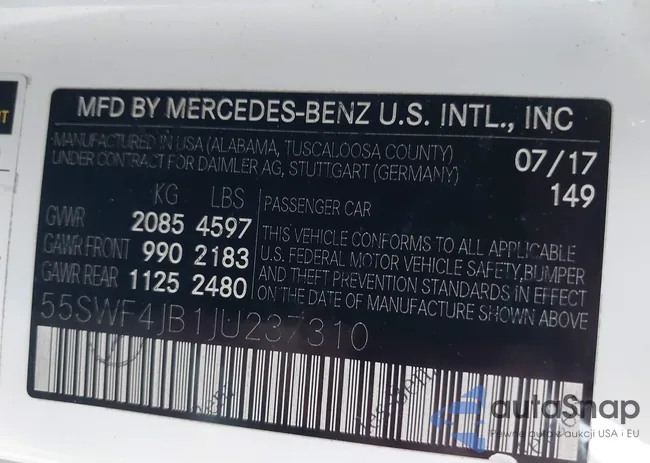 55SWF4JB1JU237310: 43995370