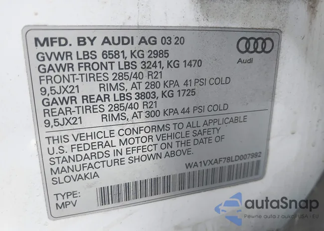 WA1VXAF78LD007992: 43996751