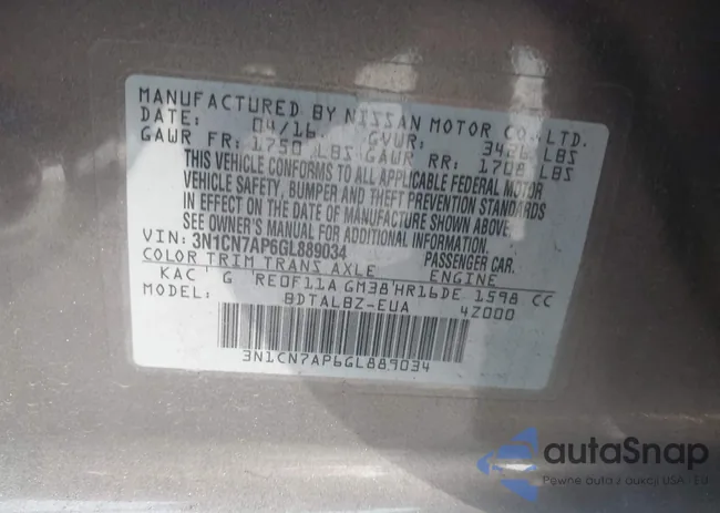 3N1CN7AP6GL889034: 43996905