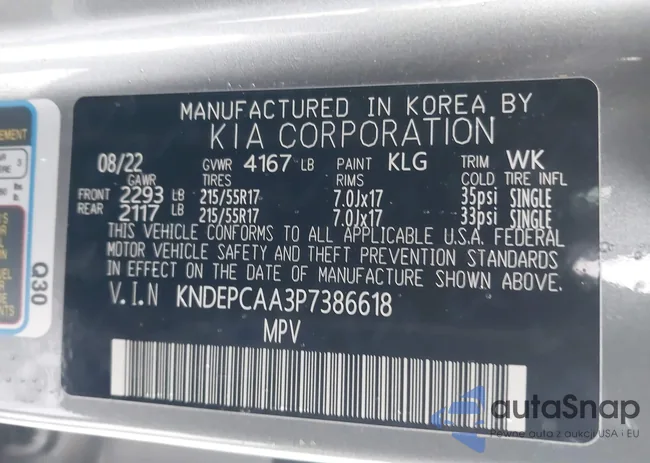 KNDEPCAA3P7386618: 43996941