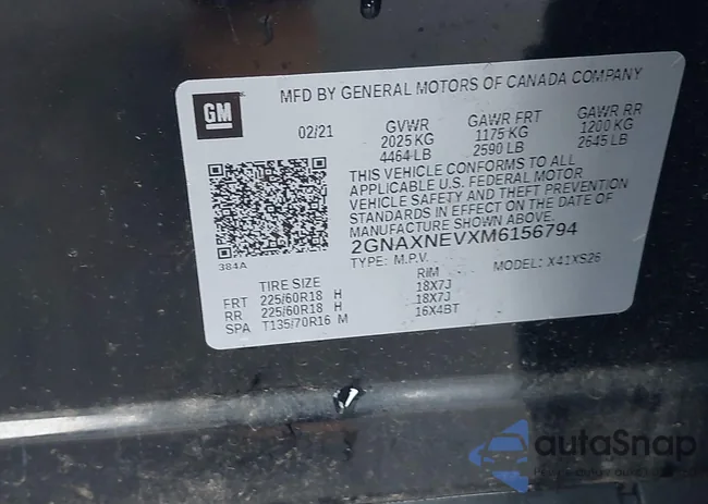 2GNAXNEVXM6156794: 43996962