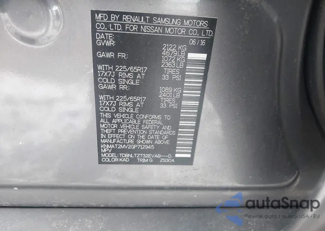 KNMAT2MV2GP712945: 43997025