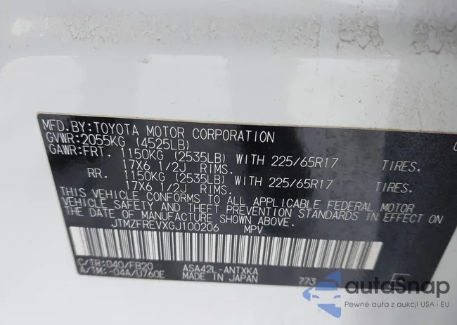 JTMZFREVXGJ100206: 43997030