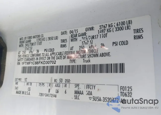 1FTMF1C88FKD30702: 43997075